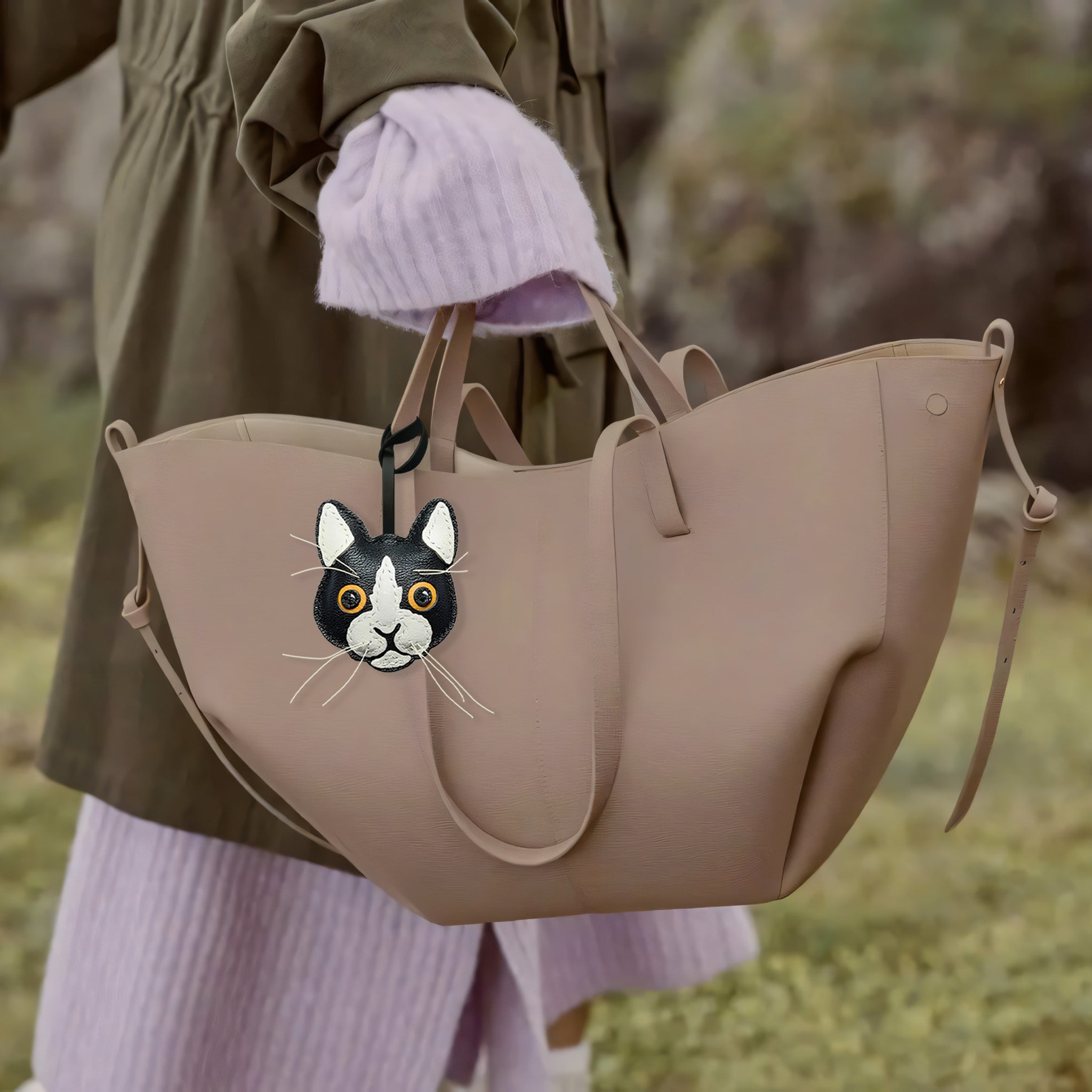 TUXEDO CAT BAG CHARM