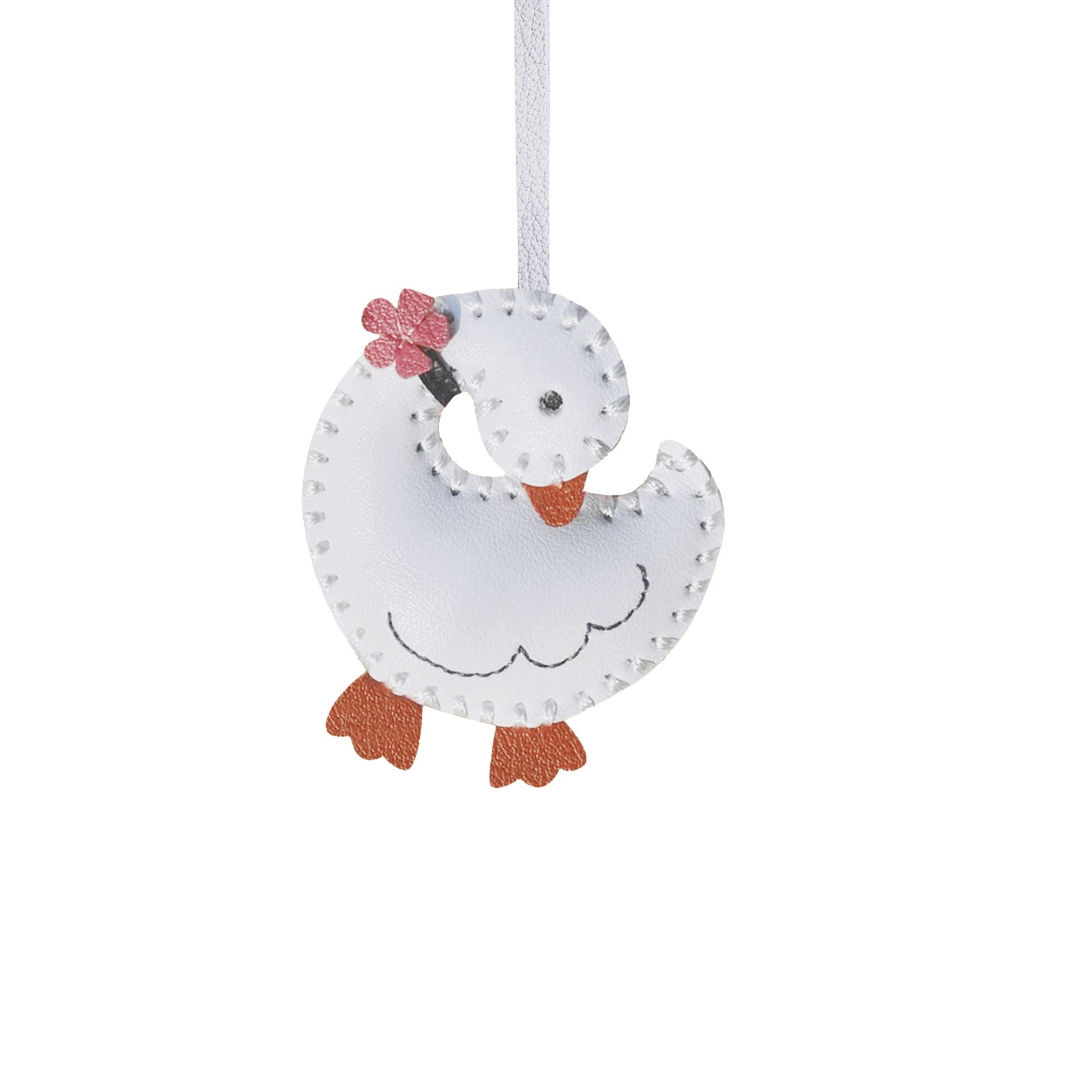 WHITE DUCK BAG CHARM