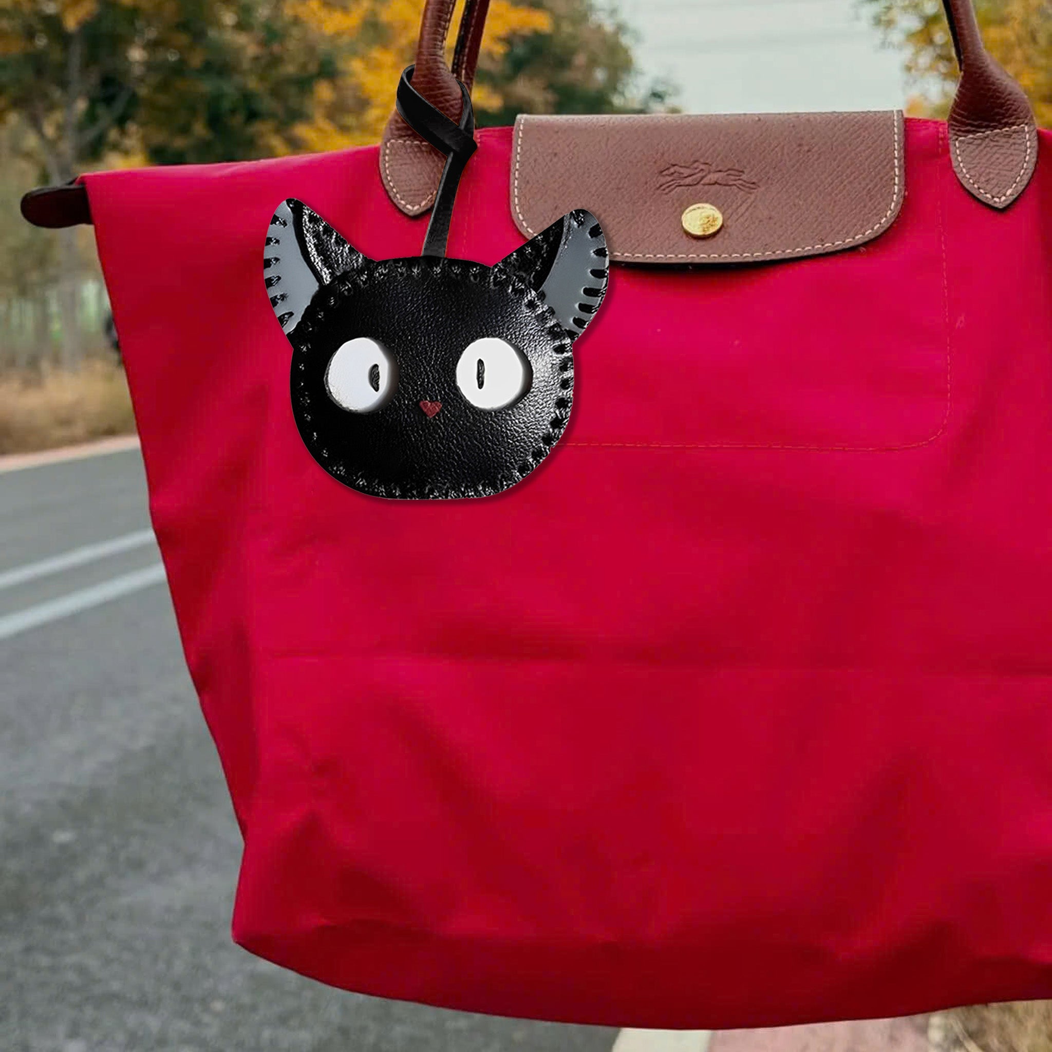 BLACK CAT BAG CHARM