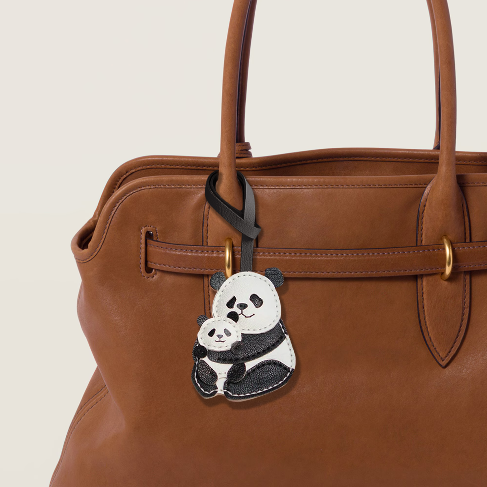 PANDA FAMILY BAG CHARM