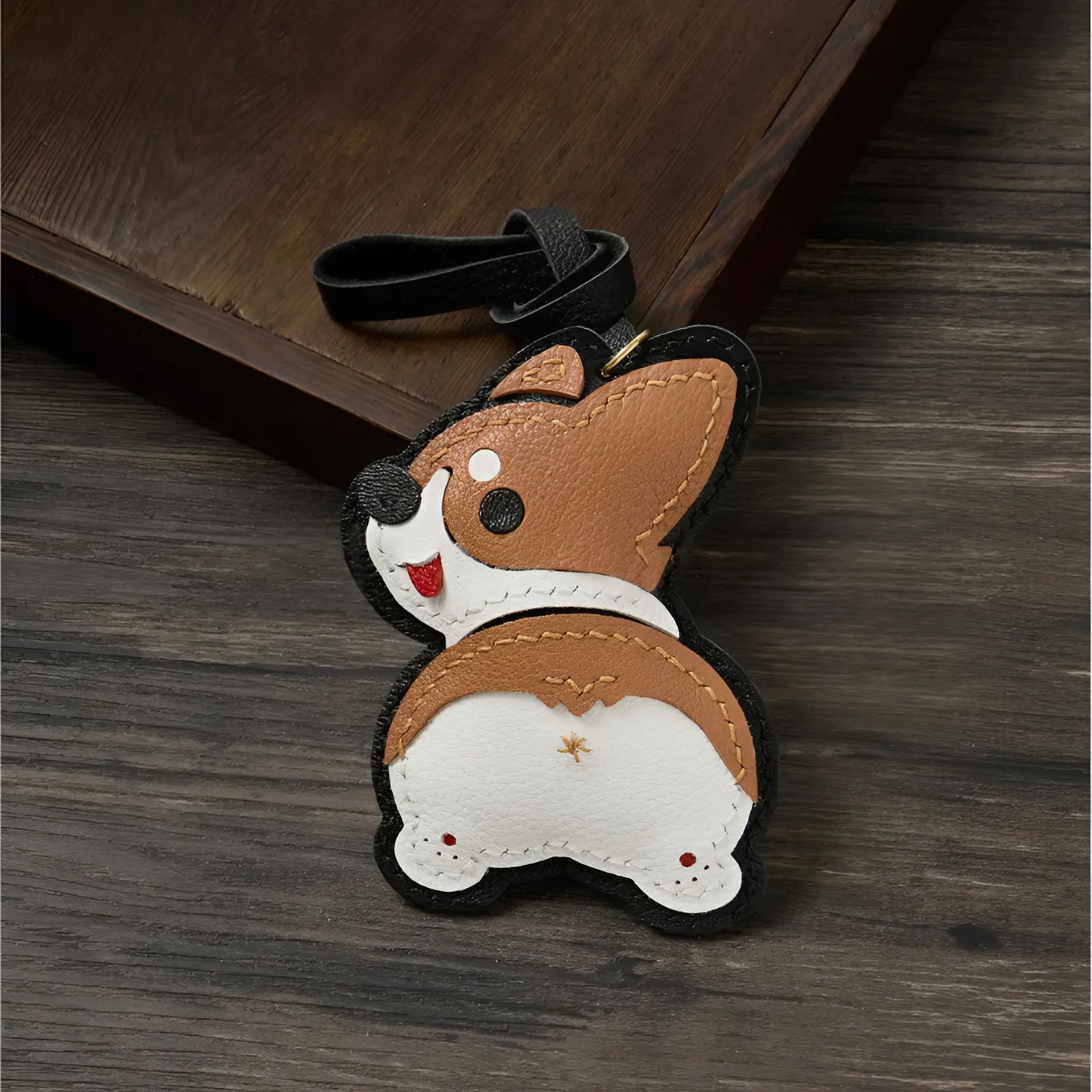 HAPPY CORGI BAG CHARM