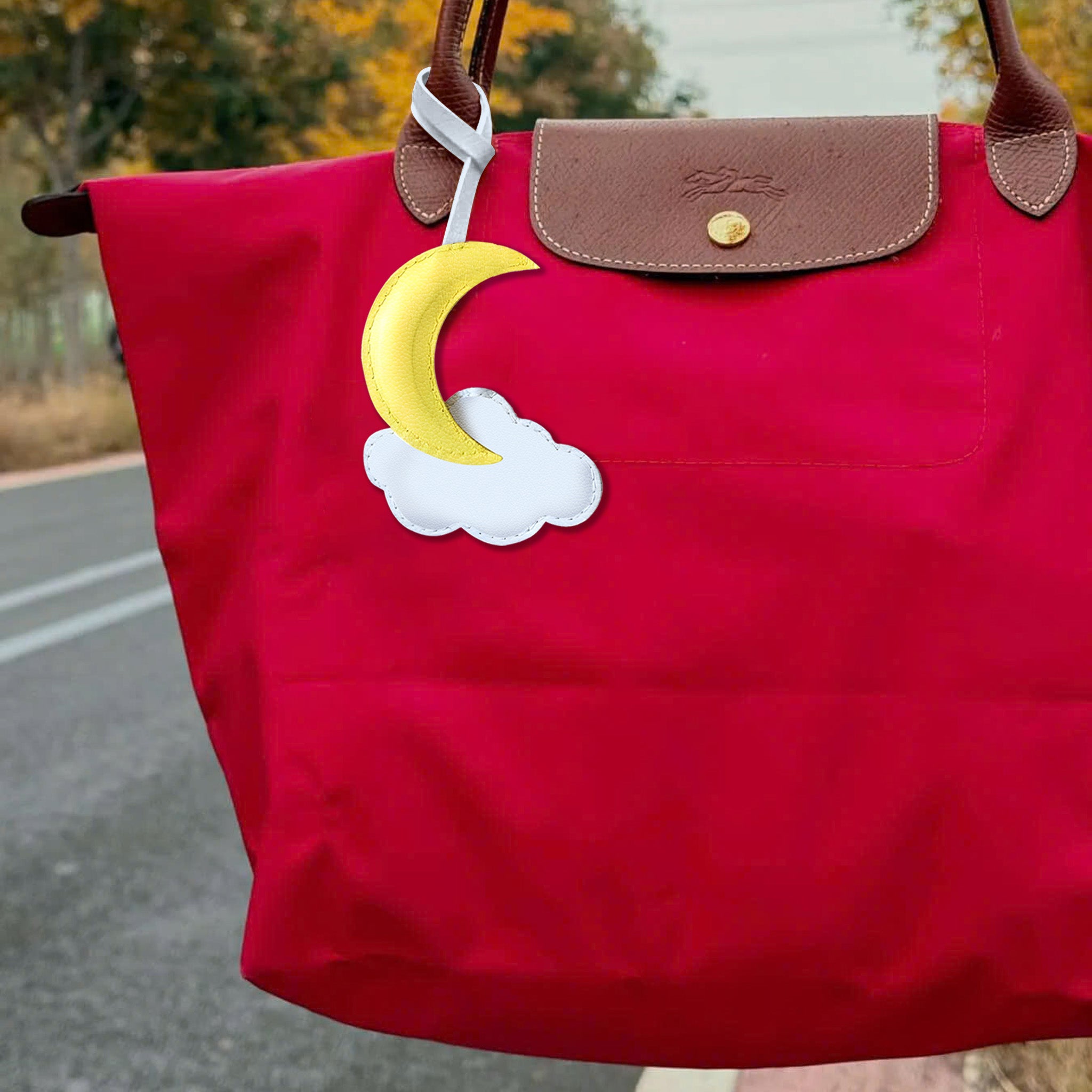 CLOUD AND MOON BAG CHARM