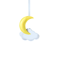 CLOUD AND MOON BAG CHARM