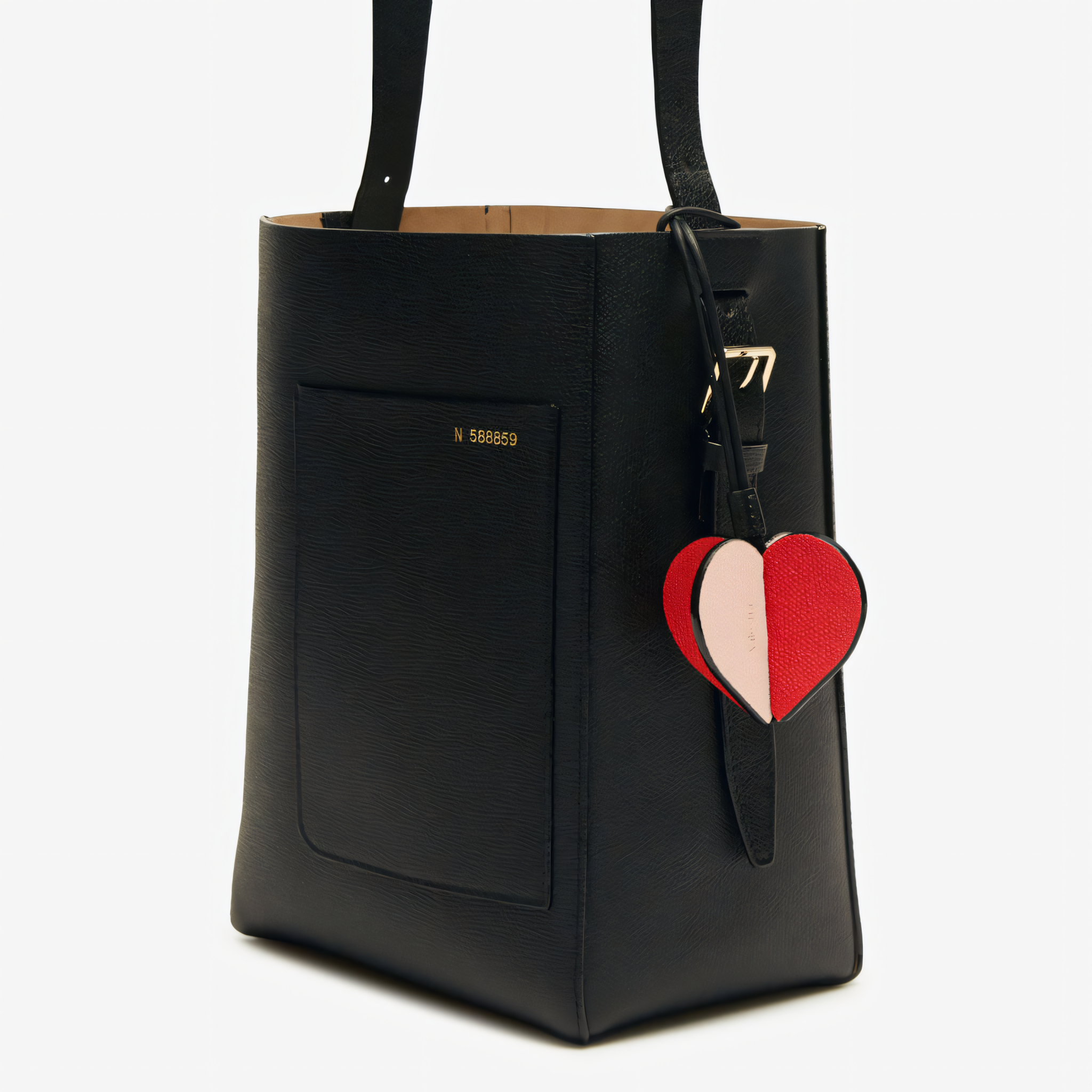 3D HEART BAG CHARM
