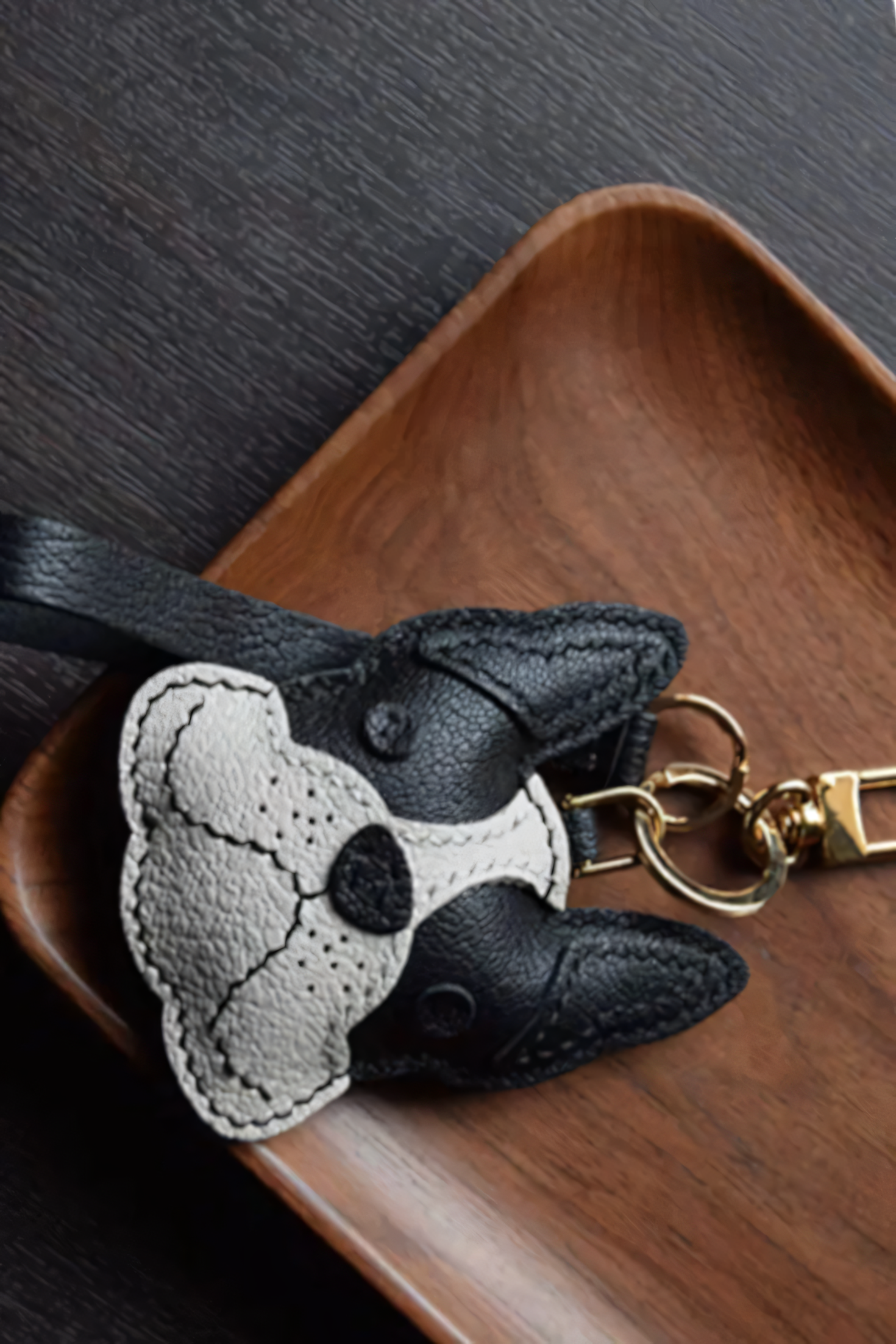 FRENCH BULLDOG FACE BAG CHARM