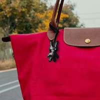 BLACK RABBIT BAG CHARM