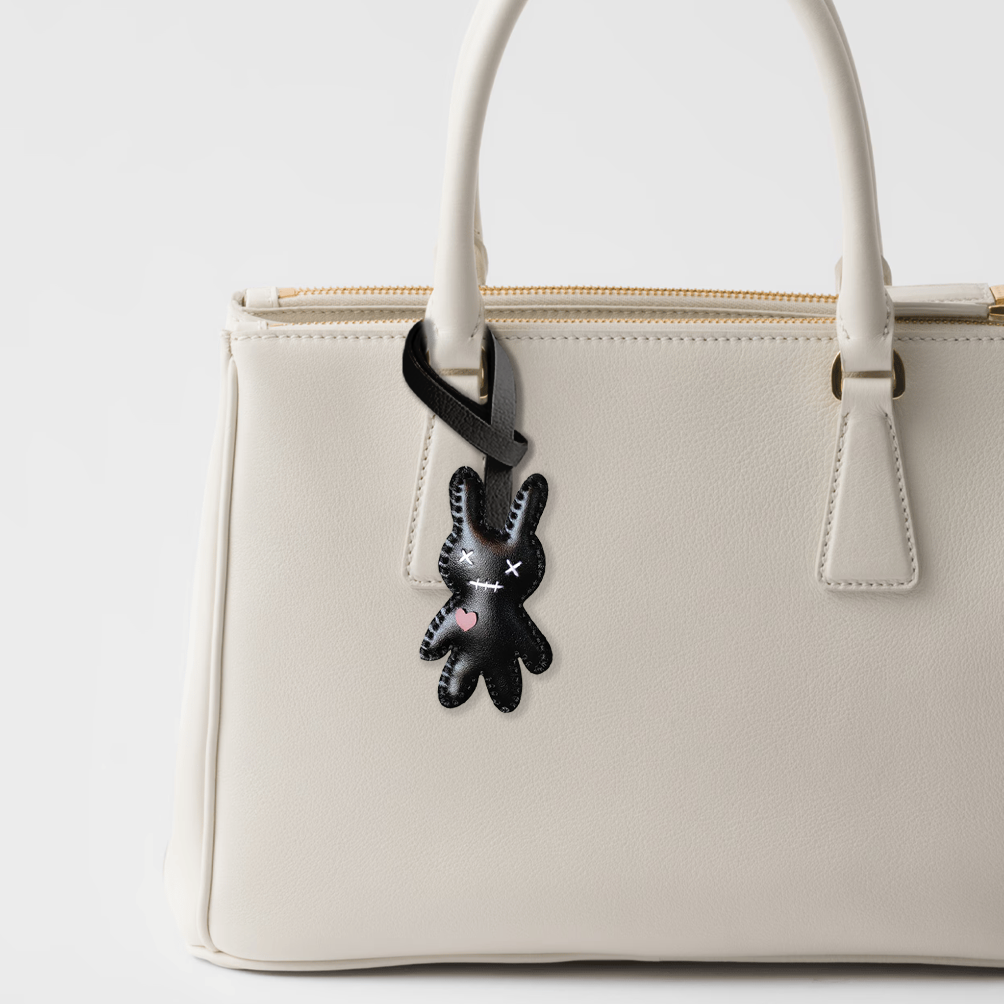 BLACK RABBIT BAG CHARM
