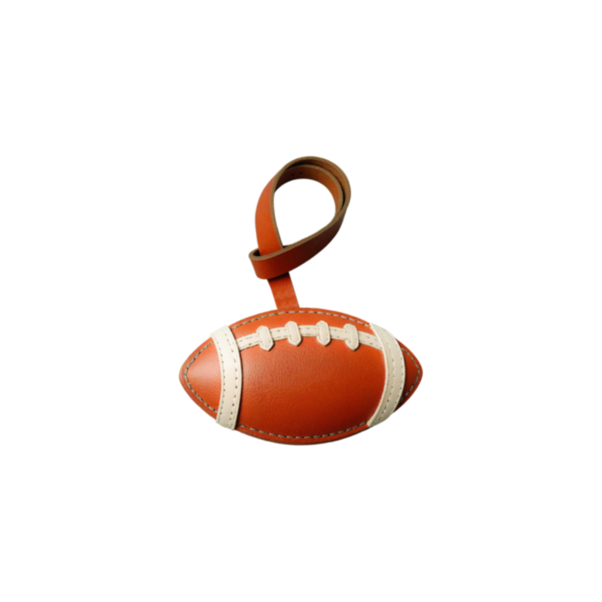 FOOTBALL - LEATHER BAG CHARM