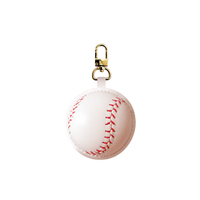BASEBALL - LEATHER BAG CHARM