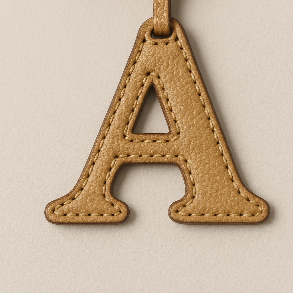 ALPHABET BAG CHARM