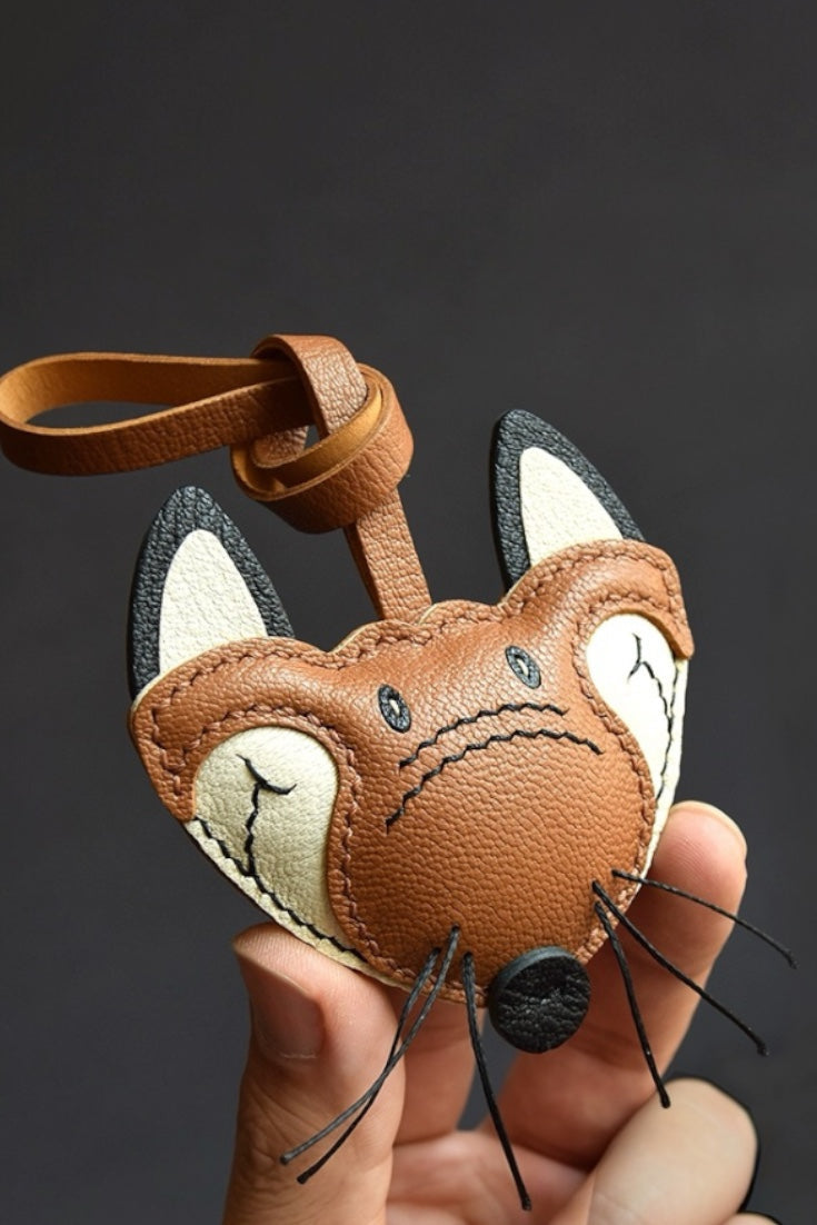 FOX HEAD BAG CHARM