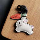 RABBIT WITH CARROT CHARM