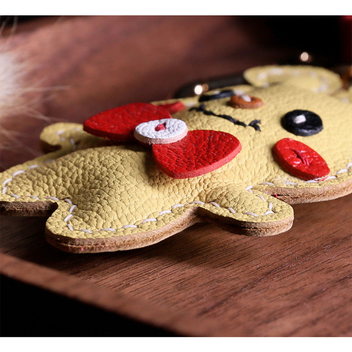 POPSEWING® Sheep Leather Winnie Keychain DIY Kit
