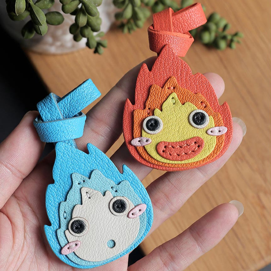 POPSEWING® Sheep Leather Anime Calcifer Charm DIY Kits