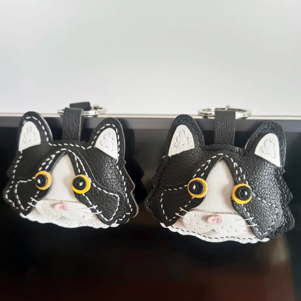 POPSEWING® Sheep Leather Little Cat Keychain DIY Kit