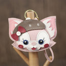 POPSEWING® Leather Pink Fox Keychain DIY Kit