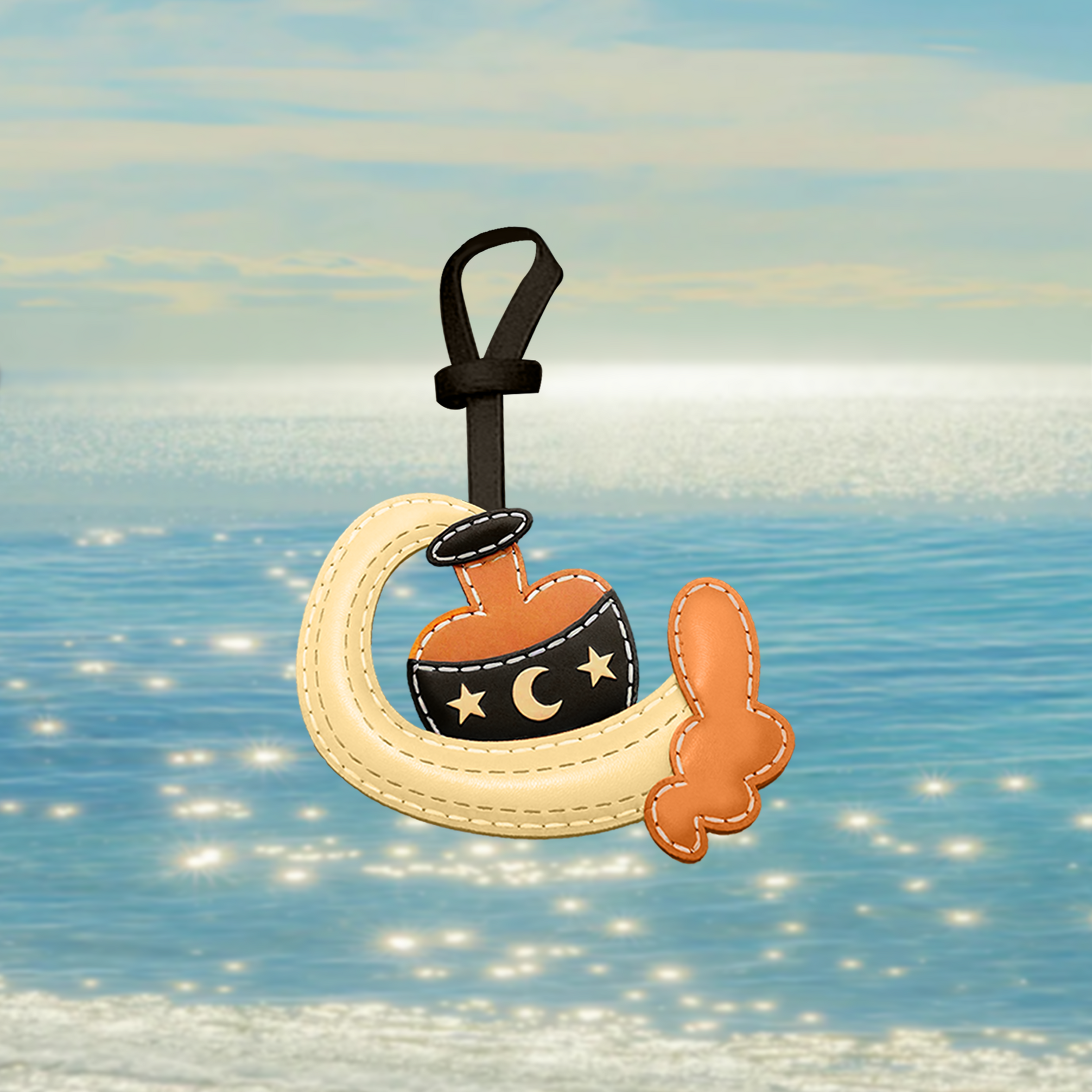 Aquarius - Zodiac Horoscope Leather Charm
