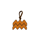 ZODIAC HOROSCOPE LEATHER CHARM
