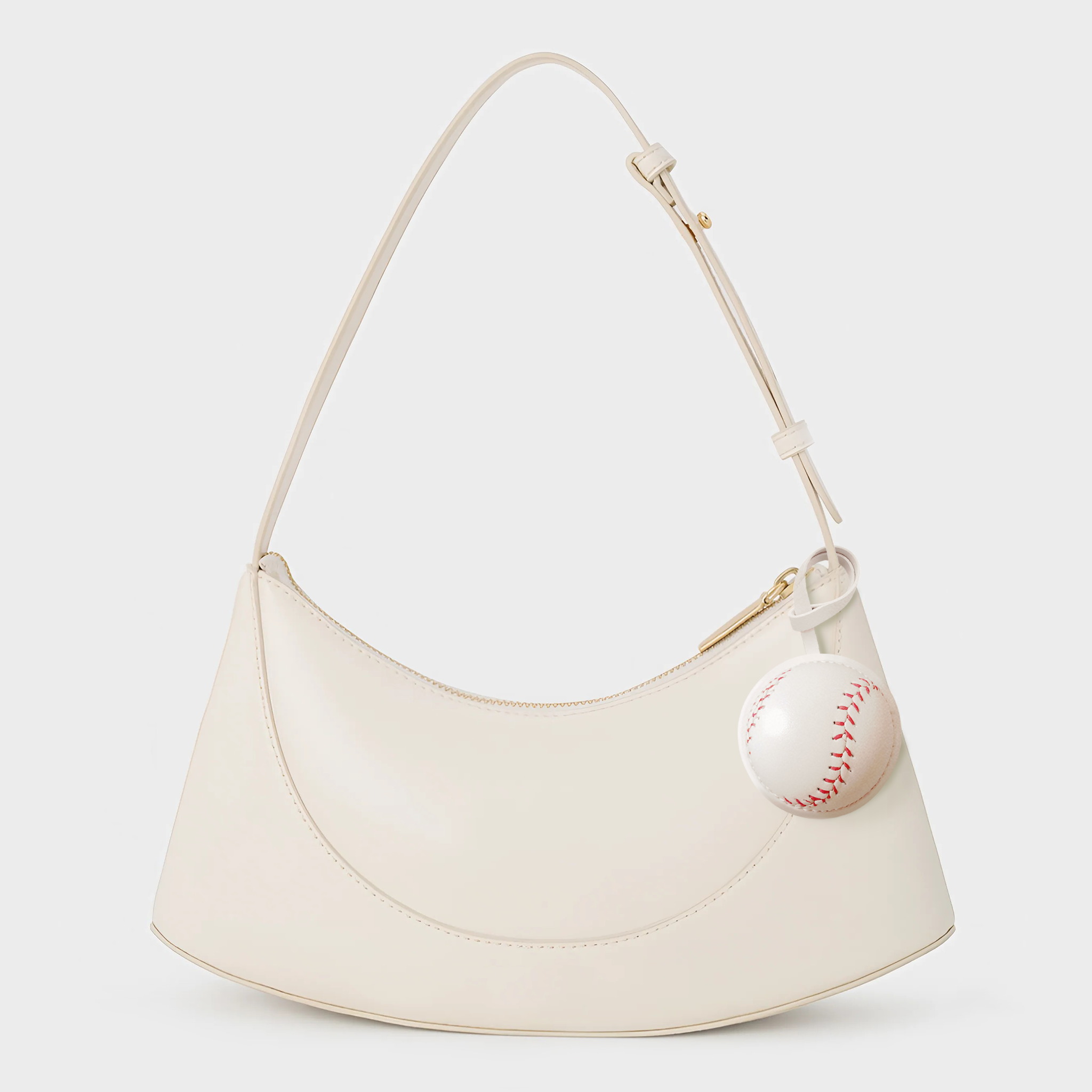 BASEBALL - LEATHER BAG CHARM