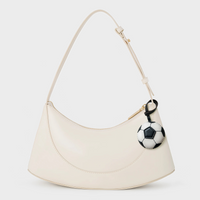 SOCCER - LEATHER BAG CHARM