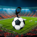 SOCCER - LEATHER BAG CHARM