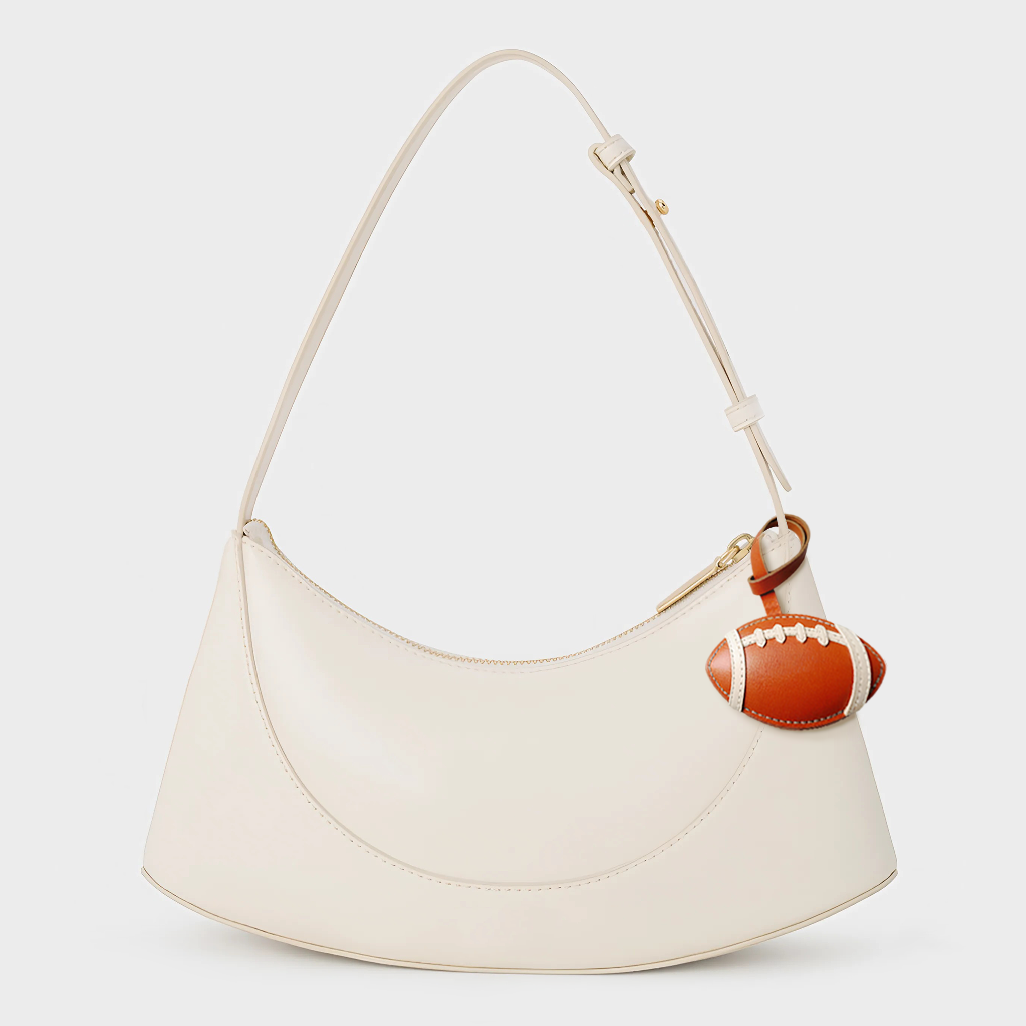 FOOTBALL - LEATHER BAG CHARM