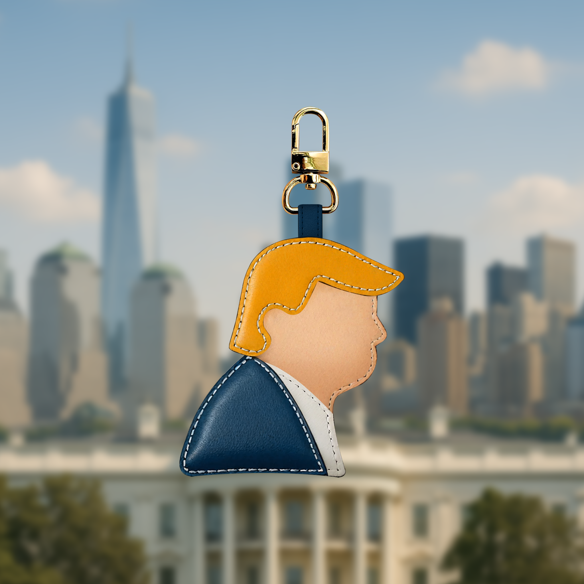 DONALD TRUMP BAG CHARM