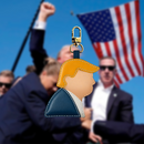 DONALD TRUMP BAG CHARM