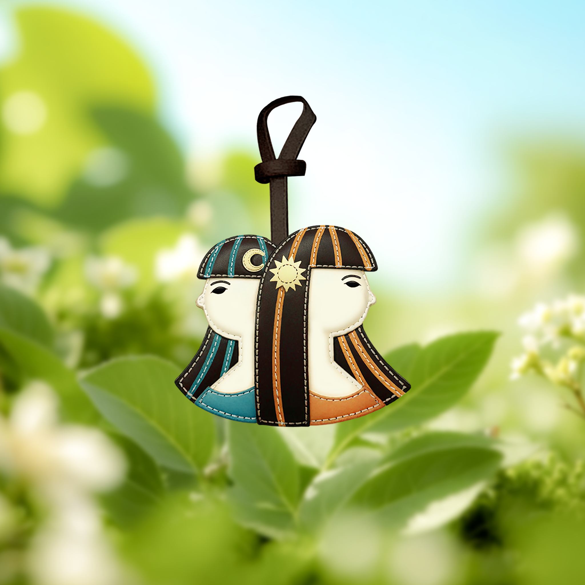 Gemini - Zodiac Horoscope Leather Charm