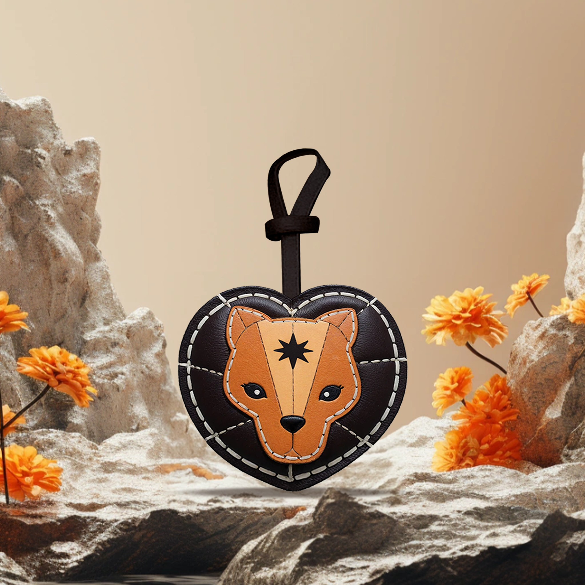Leo - Zodiac Horoscope Leather Charm