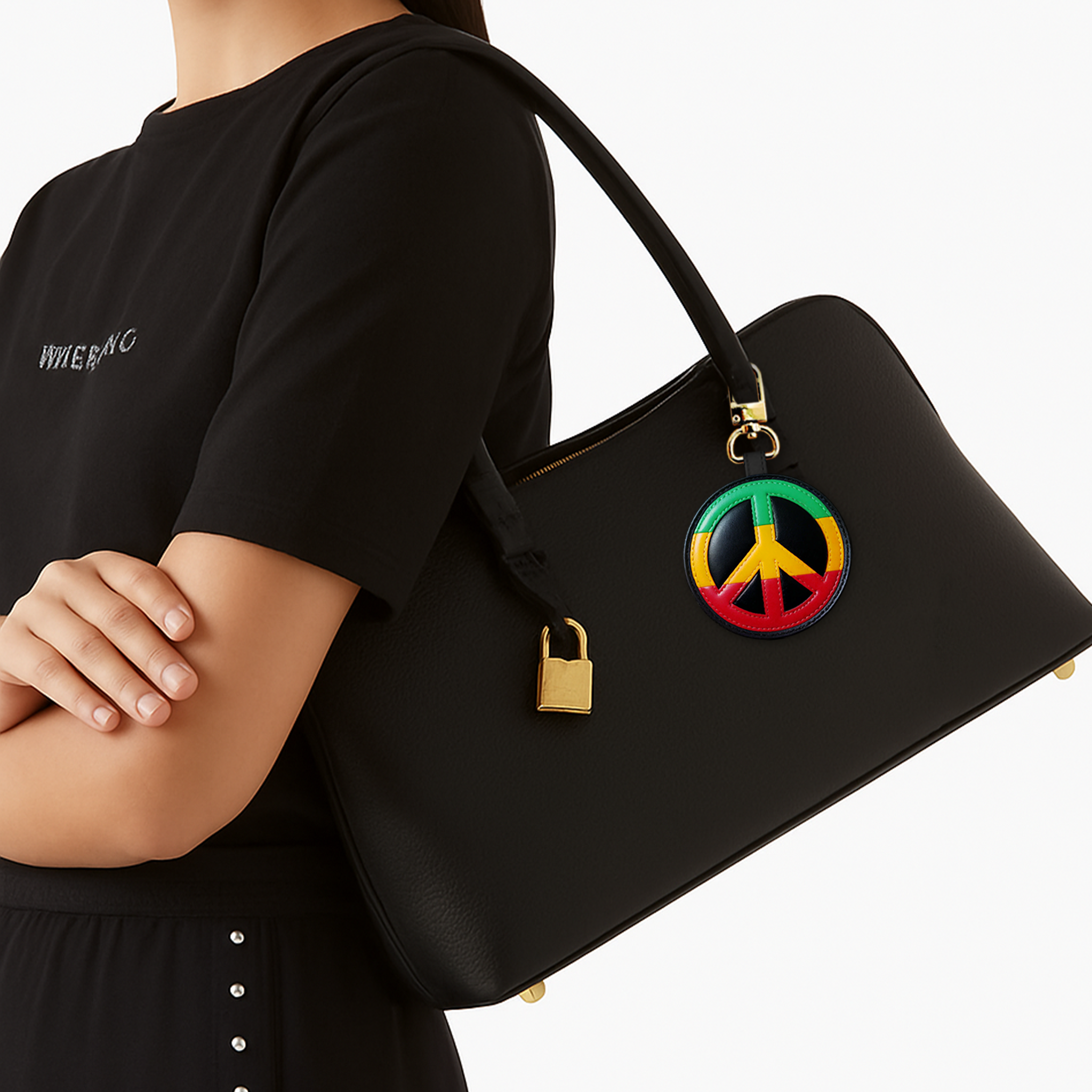PEACE & UNITY SYMBOL BAG CHARM