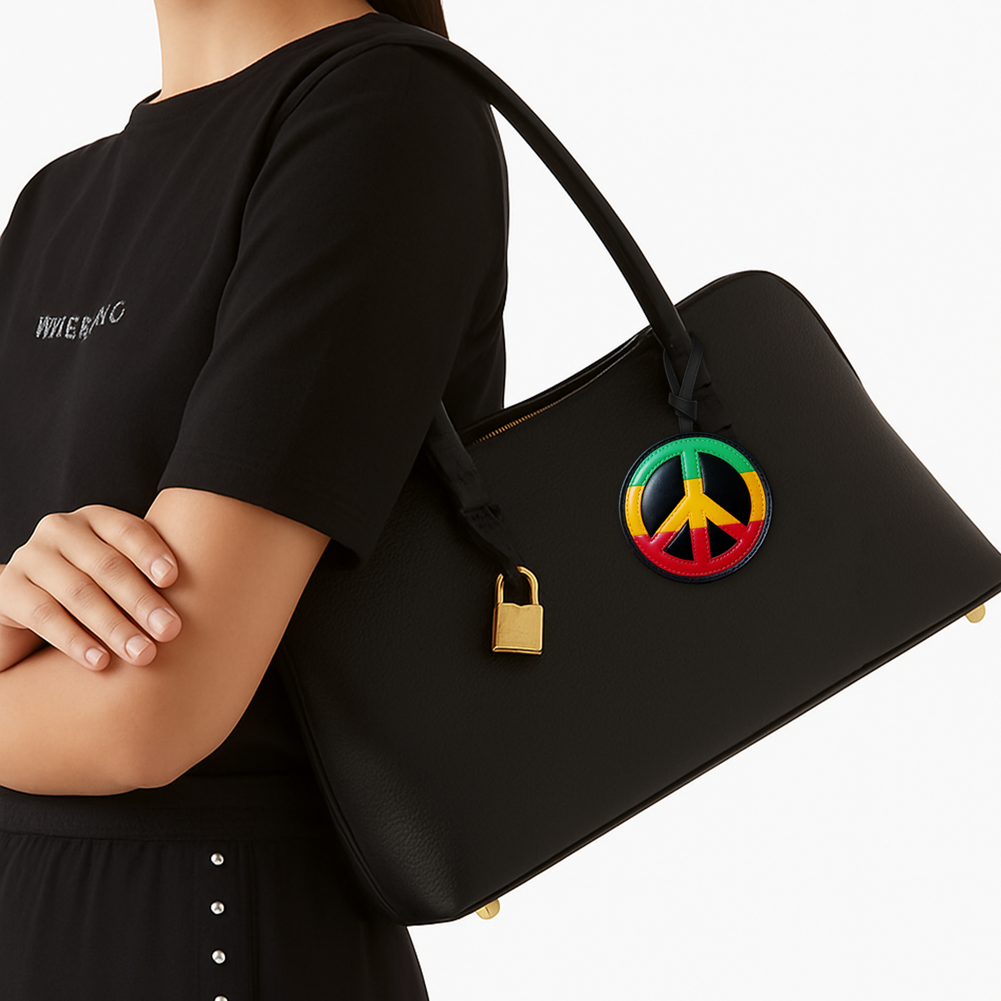 PEACE & UNITY SYMBOL BAG CHARM