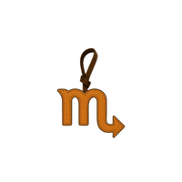 ZODIAC HOROSCOPE LEATHER CHARM