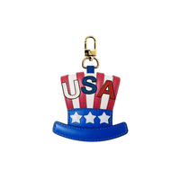 U.S.A HAT LETTER BAG CHARM
