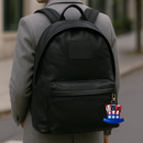 U.S.A HAT LETTER BAG CHARM