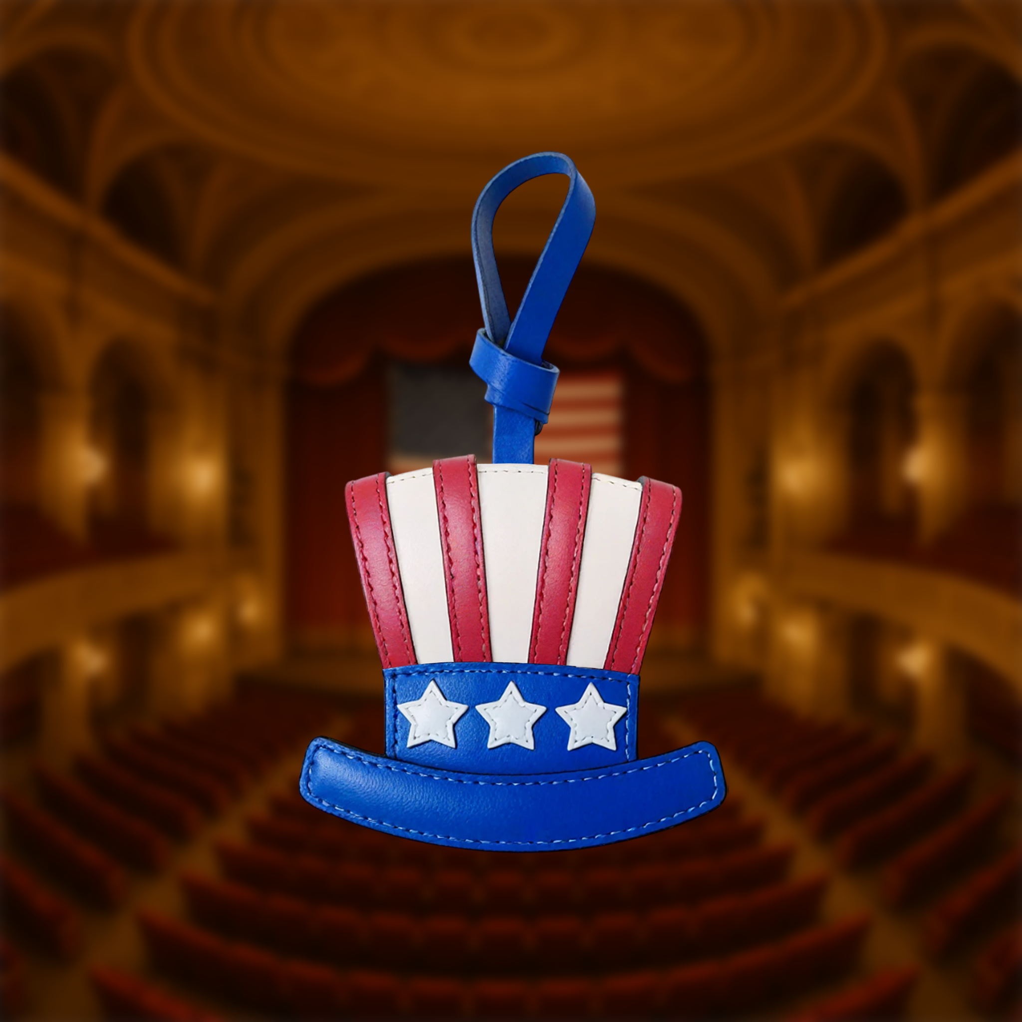 U.S.A HAT BAG CHARM