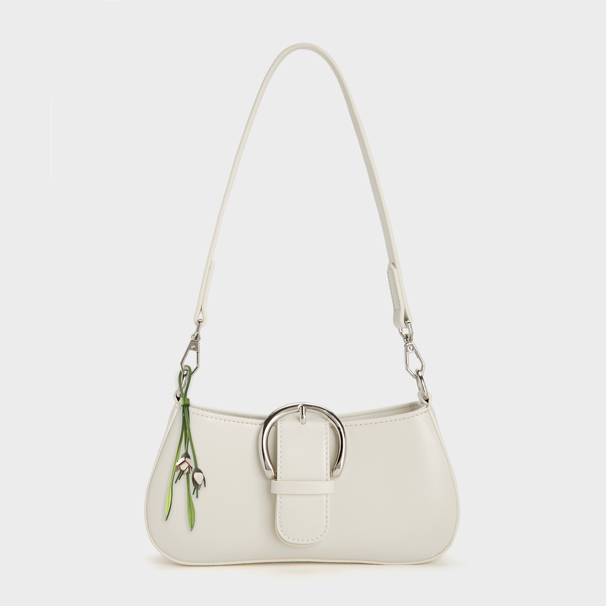 TULIP BAG CHARM - WHITE