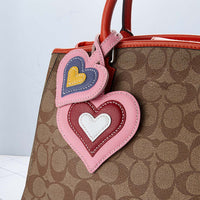 POPSEWING® Sheep Leather Double Heart Bag Charm DIY Kit
