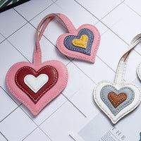 POPSEWING® Sheep Leather Double Heart Bag Charm DIY Kit