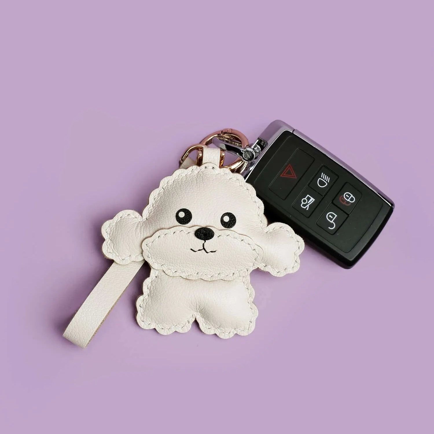 BICHON FRISE BAG CHARM