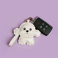 BICHON FRISE BAG CHARM