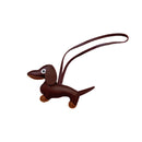 Faux Leather Dachshund Bag Charm