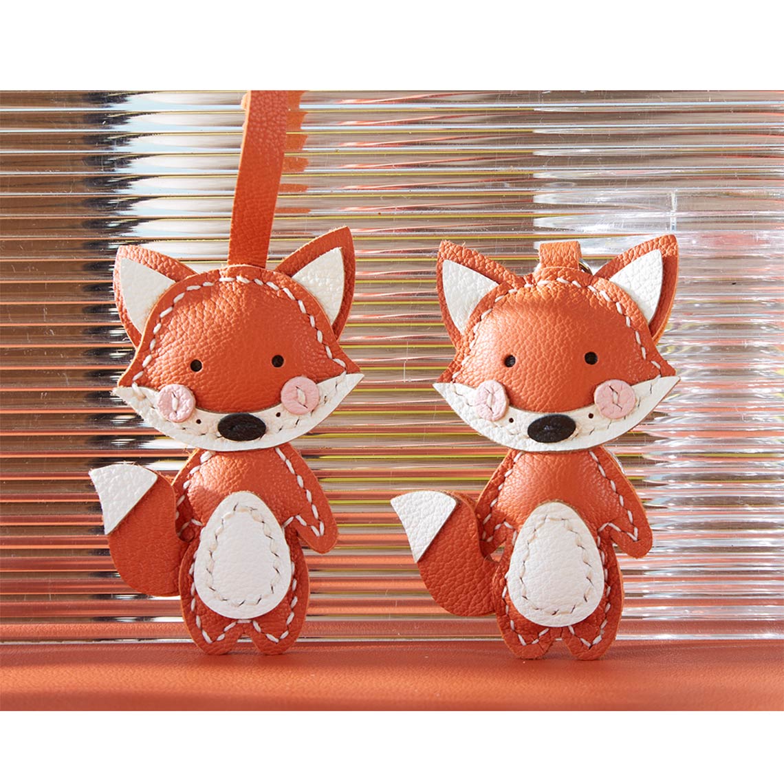 POPSEWING® Sheep Leather Little Fox Keychain DIY Kit