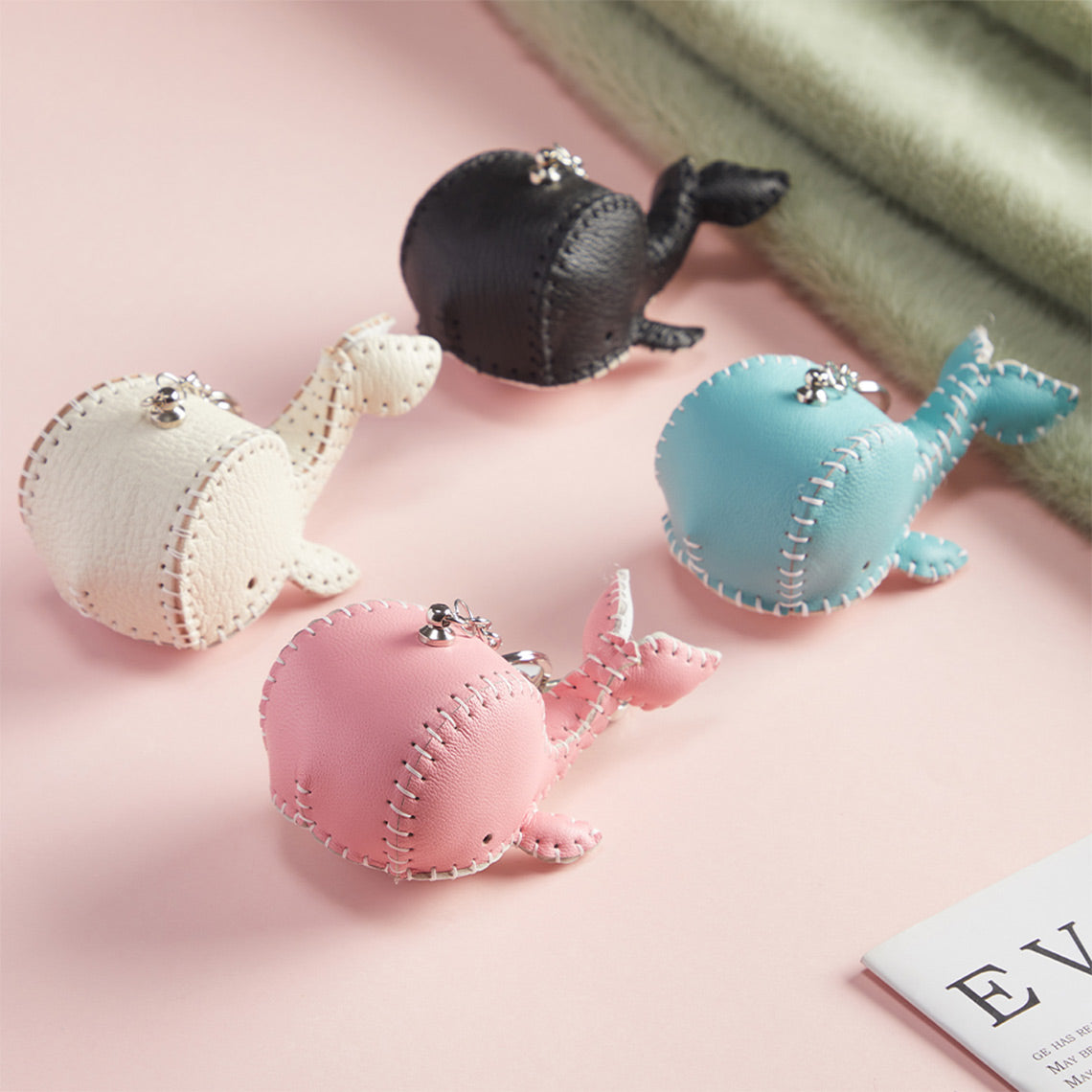 POPSEWING® Sheep Leather Whale Keychain DIY Kit